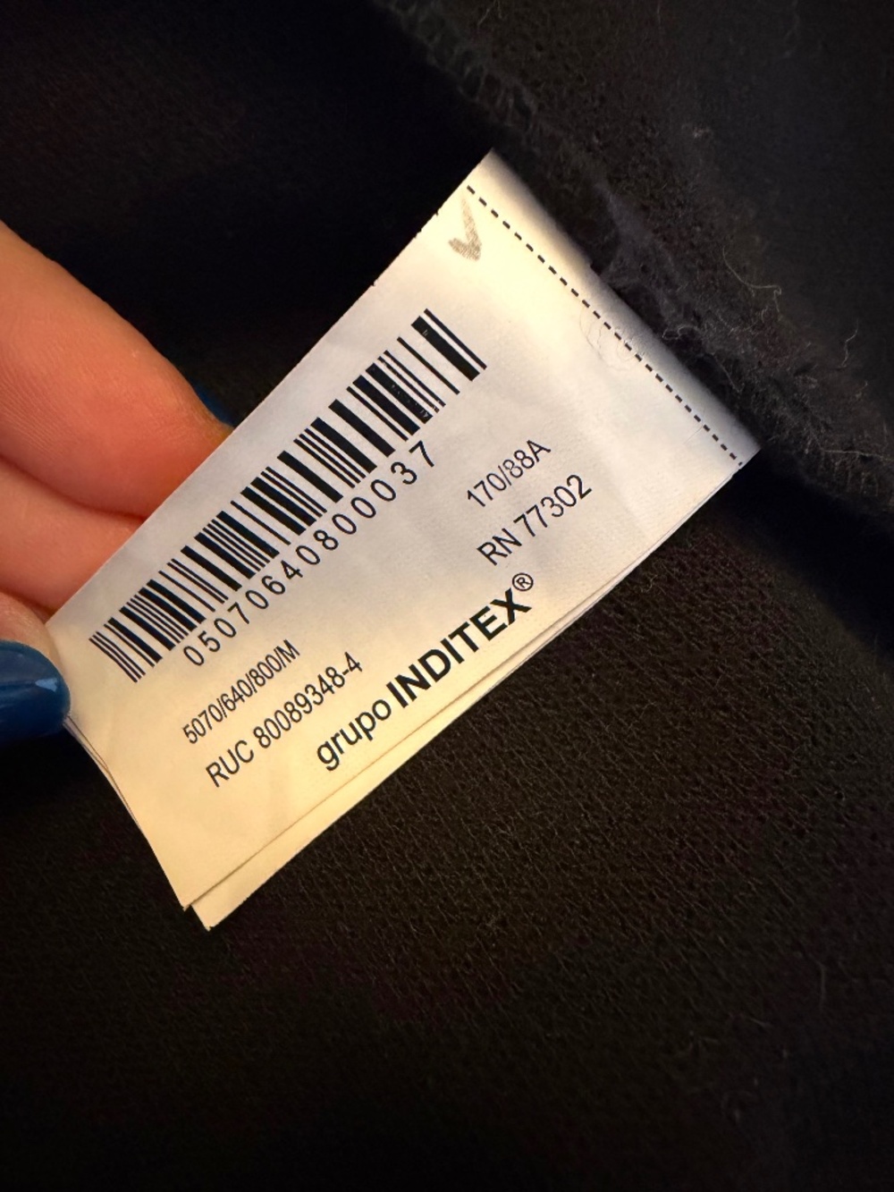 Zara Felt Texture Coat in Black Size Medium - Picture 12 of 14